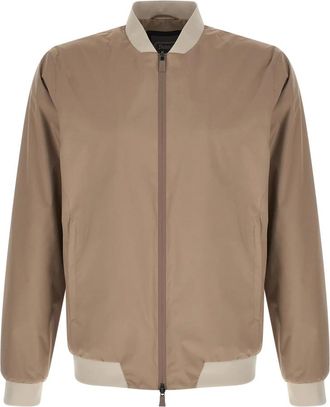 Herno Jassen, Heren, Beige, M, Polyester, Functionele Bomberjack