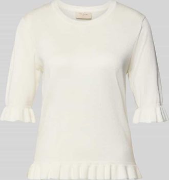 Freequent Regular Fit T-Shirt aus Viskose-Mix Modell Katie in Ecru, Gr&ouml;&szlig;e XXL