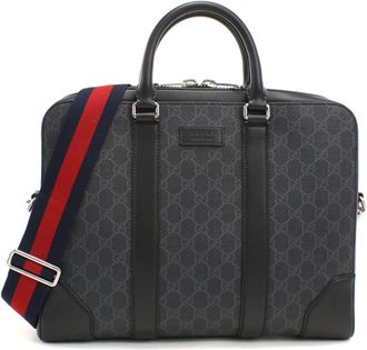 Gucci Black Pvc Briefcase (Pre-Owned)