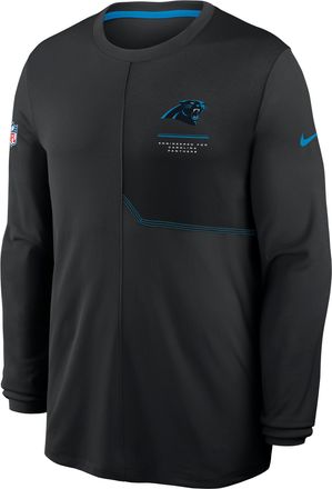 Nike Carolina Panthers Sideline Coach Nike Mens Dri-FIT NFL Long-Sleeve Top in Black | 03B1092N9D-B8B