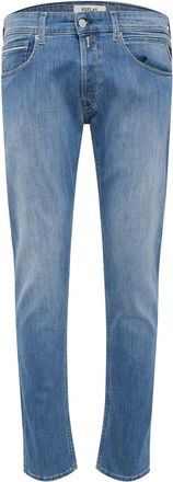 Replay Mens Grover Straight-Fit Jeans in Blue Cotton - Size 36W/32L
