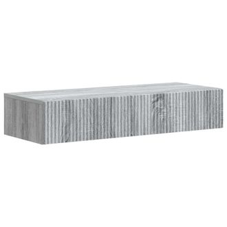 vidaXL Mesa Lateral Montada En La Pared Gris Sonoma Vidaxl
