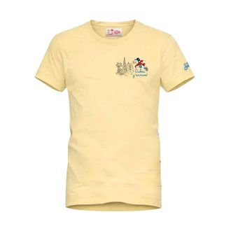 MC2 Saint Barth T-Shirts, male, Yellow, Size: XL Portofino Cotton Front Print T-Shirt