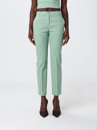 Pinko Pantaloni cropped fit Pinko in misto lino