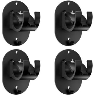 OEM Soportes Para Barra De Cortina Sin Taladrar (4 Piezas), Ganchos Para Cortina Sin Taladrar, Ganchos De Ventana Con Clip, Soportes Adhesivos Para Barra 