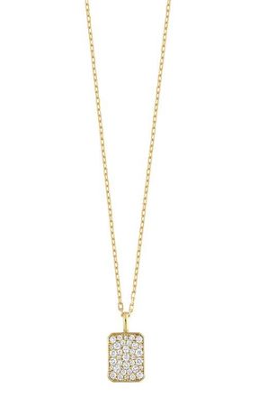 Bony Levy Mika Pav&eacute; Diamond Pendant Necklace in 18K Yellow Gold at Nordstrom