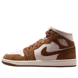 Nike Jordan (WMNS) Air Jordan 1 Mid Light British Tan Choke BQ6472-203