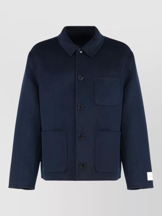Calvin Klein mixed wool jacket modern silhouette