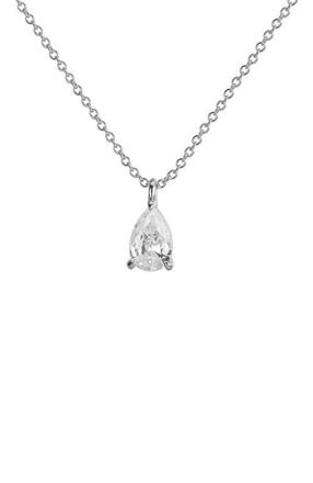 Untamed Petals Elizabeth Crystal Pendant in Silver at Nordstrom