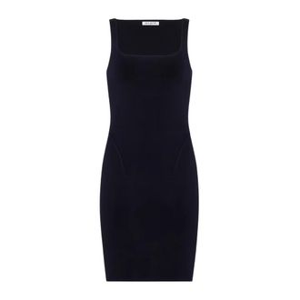 Alaia Zijden Gebreide Mini Bodycon Jurk - Dames - Jurken - Zwart - Maat: XS Zijde