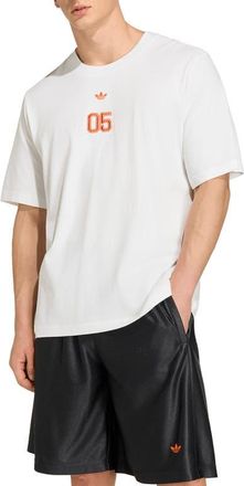 adidas Jude Bellingham Oversized Cotton Graphic T-Shirt in Off White// at Nordstrom, Size Xx-Large R