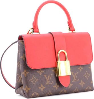 Louis Vuitton Locky Handbag Monogram Canvas with Leather BB satchel - Rood