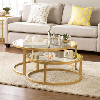 SEI Evelyn Nesting Coffee Tables 2Pc Set
