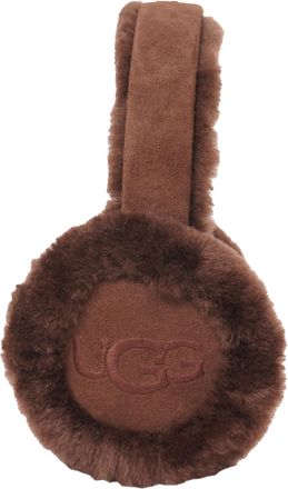 UGG Womens Embroidered Logo Earmuff, Burnt Cedar, One Size