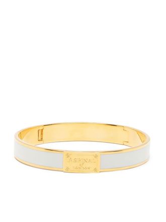 Aspinal of London enamel bangle bracelet - women - Metal - One Size - Gold