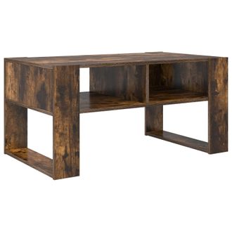 vidaXL Mesa De Caf&eacute; Roble Ahumado 92 X 53 X 45 Cm Madera De Ingenier&iacute;a Vidaxl