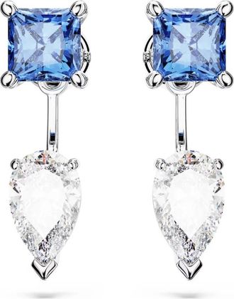 Swarovski Mesmera Oorbeljacks - Dames - Oorbellen - Grijs - ONE Size - Accessoires