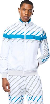 Sergio Tacchini Quadretto Track Jacket in Brilliant White at Nordstrom, Size 4X-Large