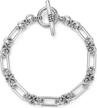 Lagos Petite Sterling Silver Link Bracelet at Nordstrom