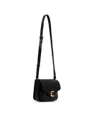 Coccinelle Womens Handbag Black Calf Split