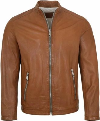 Milestone Jacks - Heren - Jassen - Bruin - Maat: 2XL Leer