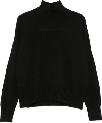 Aragona Cashmere Truien - Dames - Cashmere truien - Zwart - 2XS - Truien & Vesten