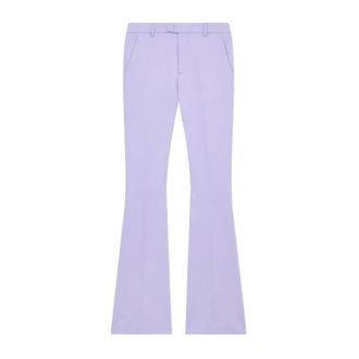 Dondup Wide Trousers, female, Purple, Size: XL Pantalone