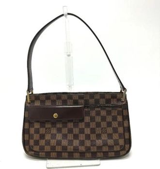 Louis Vuitton Tweedehands Canvas Louis Vuitton tassen - Dames - Vintage Schoudertas - Bruin - ONE Size - Vintage