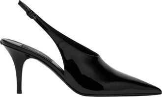 Valentino Pumps, female, Black, 3 1/2 UK, Black Flat Slingback Shoes