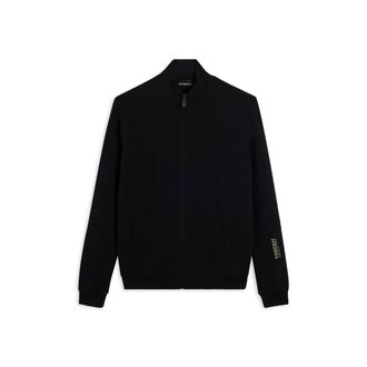 Freddy Felpa full zip rigata con grafica sulla manica