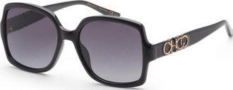 Jimmy Choo London Womens SAMMI 55 G S 807 Sunglasses - Black - One Size