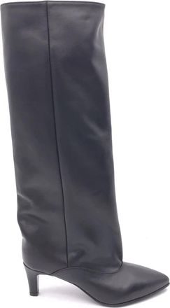 Strategia Heeled Boots - Dames - Laarzen met Hak - Zwart - 41 EU - Leer - Schoenen