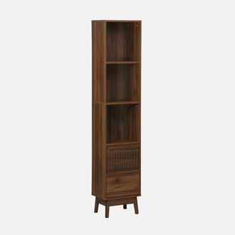 Sweeek Columna De Madera Con 3 Estantes Y 2 Cajones