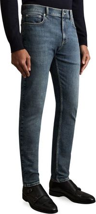 Reiss Bleaker Slim Fit Jeans in Washed Indigo at Nordstrom, Size 32