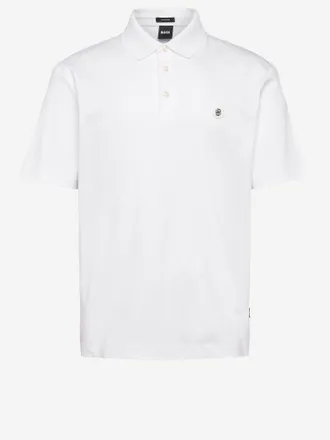 HUGO BOSS Polo de algod&oacute;n con logo de Hugo Boss