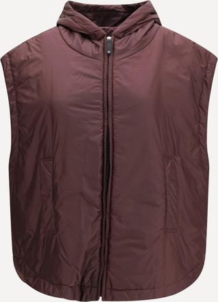 Max Mara Hooded padded Vest in water repellent canvas Female 38