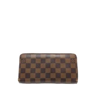 Louis Vuitton Pre-owned Wallets, female, Brown, Size: ONE SIZE Pre-owned Damier Ebene Zip Around Wallet