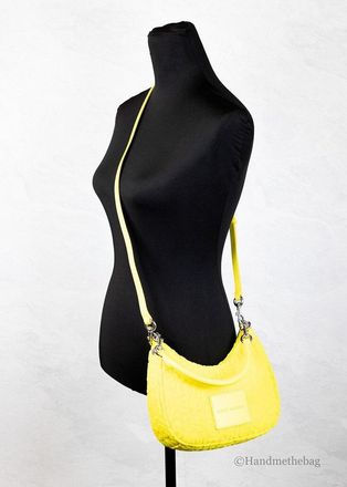 Marc Jacobs Monogram Terry Fabric Shoulder Bag - Yellow