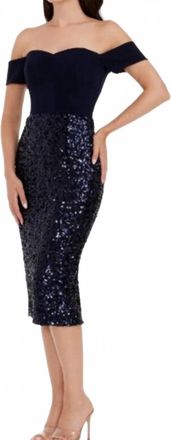 Dress The Population Bailey Sequin Dress In Black