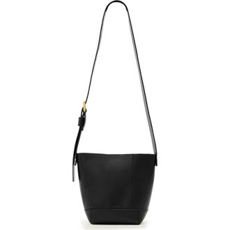 AllSaints Mini Alba Leather Crossbody Bag in Black at Nordstrom