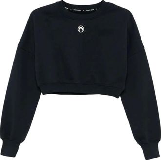 Marine Serre Mujer, Sudaderas, Negro, Talla: S