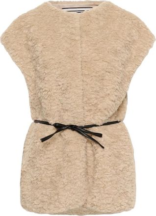 Saint Tropez Sylvana Vest - Dames - Jassen - Beige - Maat: L Poliester