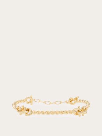 Ferragamo Women Gancini twisted bracelet (S) Gold