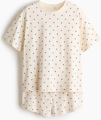 H&M Bedruckter Pyjama - White