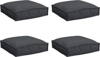 vidaXL Pallet Cushion for suitable for Seat 4 pcs Black 40 x 40 x 8 cm vidaXL