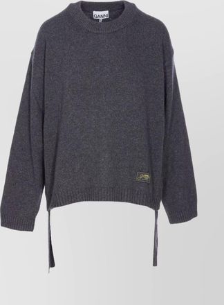 Ganni sweater wool side ties