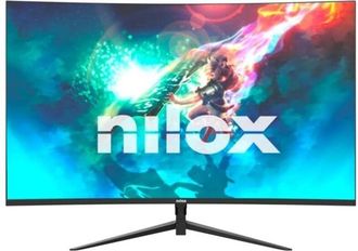Nilox Nilox Nxm24crv2001 Monitor Curvo 24, Full Hd, Pantalla Gaming 200hz, Pantalla Ordenador Con Soporte Vesa 75x75mm, Tecnolog&iacute;a Va, Conexiones Hdmi 2.1 Y