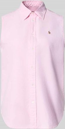 Polo Ralph Lauren Relaxed Fit Hemdbluse aus reiner Baumwolle in Pink, Gr&ouml;&szlig;e XL