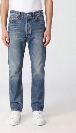 Yohji Yamamoto Jeans straight fit in denim di cotone indaco a cinque tasche