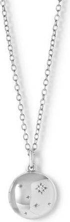 Astley Clarke Silver Tiny Star Mini biography locket at Nordstrom, Size 18